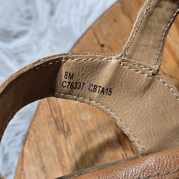 BOC Born Concept Basilia Womens Size 8M T Strap Cream Faux Leather Thong Sandals - Picture 8 of 11